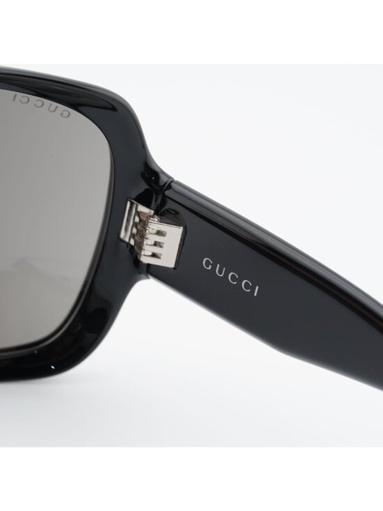 Gucci GG2176S 001Sunglasses Black Square Frame, Grey Lenses main image 10